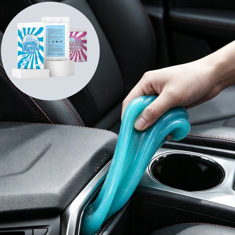 Seat Cleaner Fabric - Magisches Auto-Reinigungsgel, Innenraum-Staubreiniger für Lüftungsschlitze, Getränkehalter,