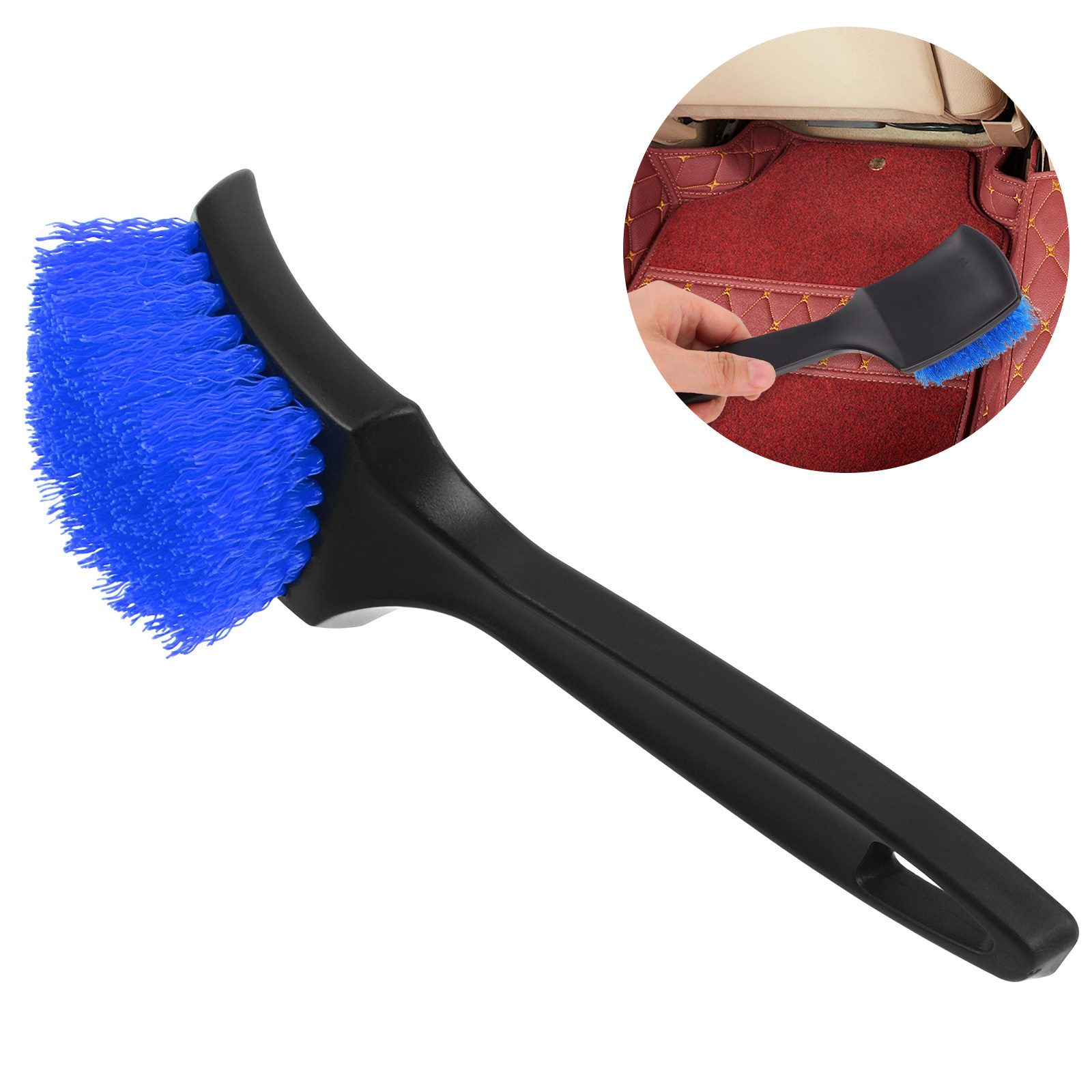 Leather Cleaner Interior - Auto-Teppich-Reinigungsbürste Multifunktions-Reiniger Handbürste für Innenpolster, Matten,